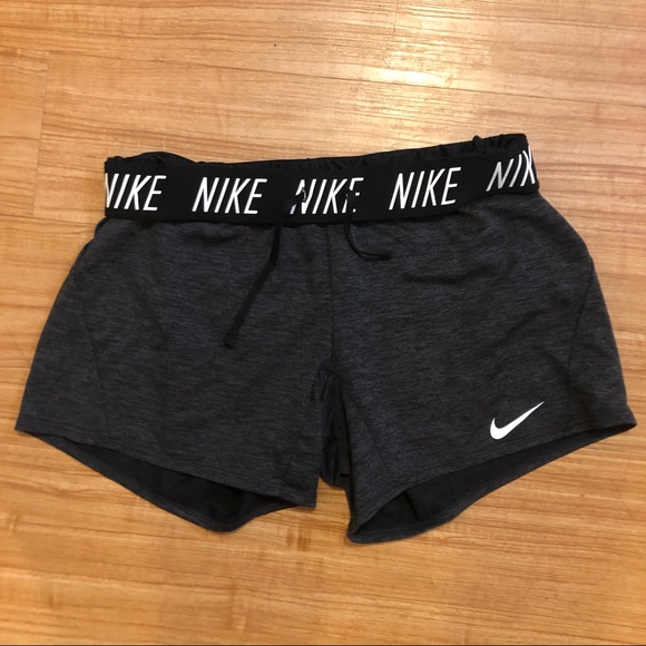Nike Pants - Nike dry fit women’s training shorts, black heather, small